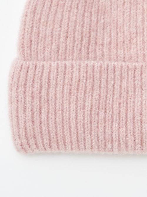 Gorro canelado com dobra - Kiabi