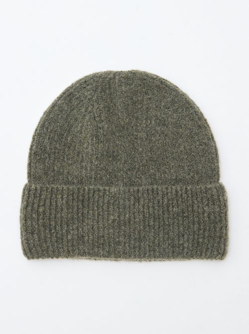 Gorro canelado com dobra - Kiabi
