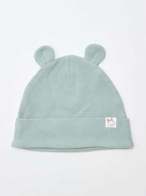 Gorro canelado com orelhas fantasia - Kiabi