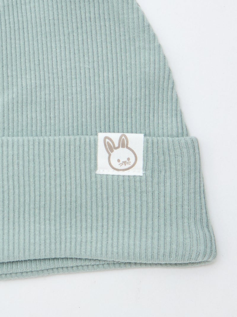 Gorro canelado com orelhas fantasia Azul - Kiabi