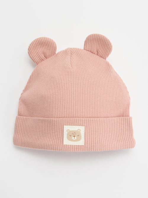 Gorro canelado com orelhas - Kiabi