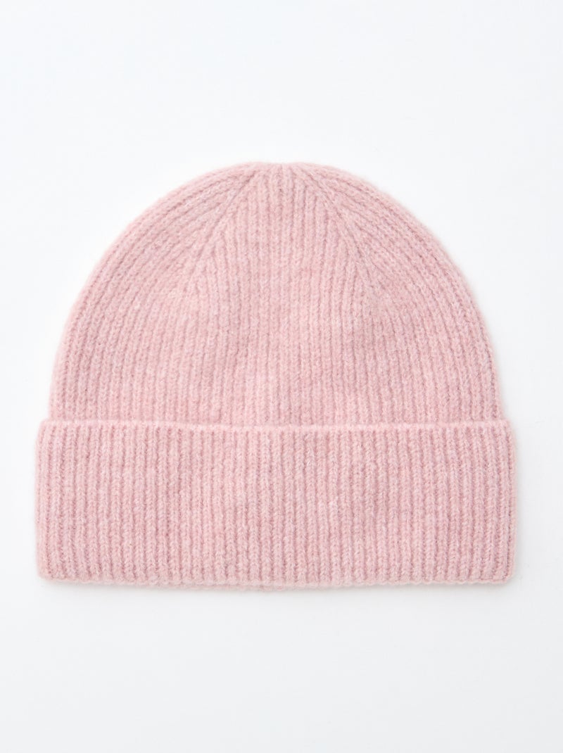 Gorro canelado Rosa - Kiabi