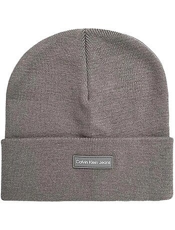 Gorro preto feminino calvin klein jeans patch beanie