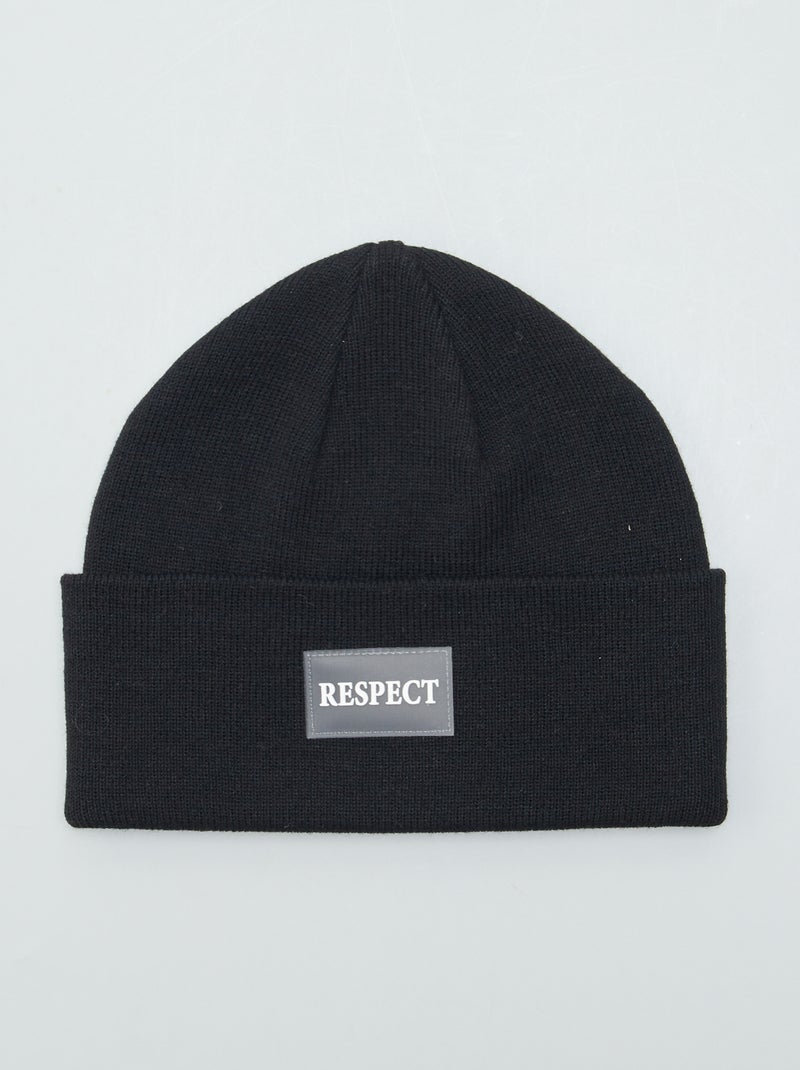 Gorro clássico PRETO - Kiabi