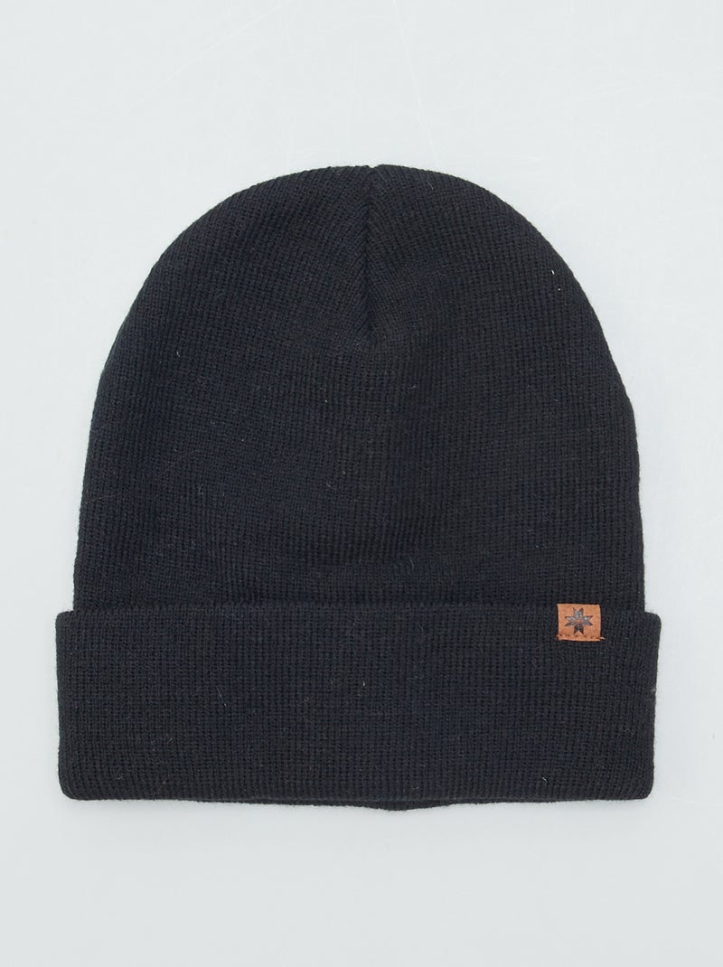 Gorro clássico PRETO - Kiabi