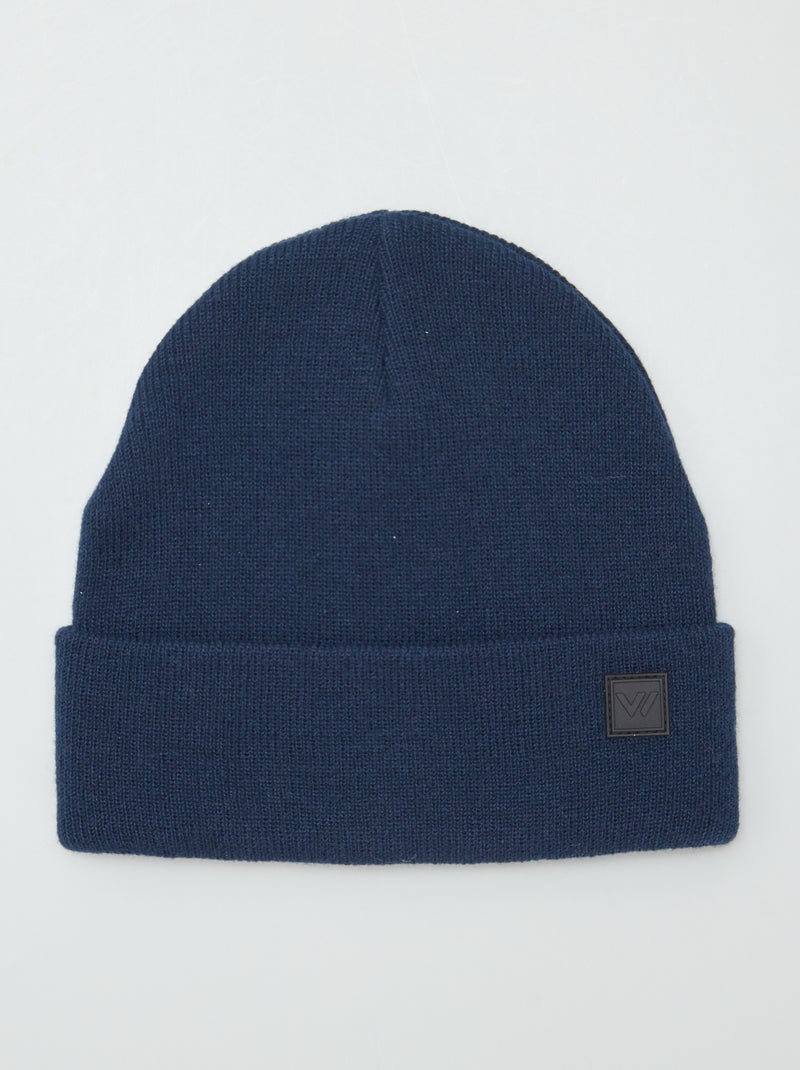 Gorro com dobra AZUL - Kiabi