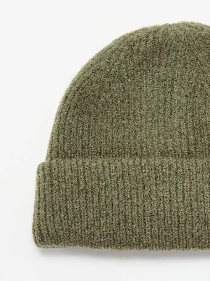 Gorro com dobra Caqui - Kiabi