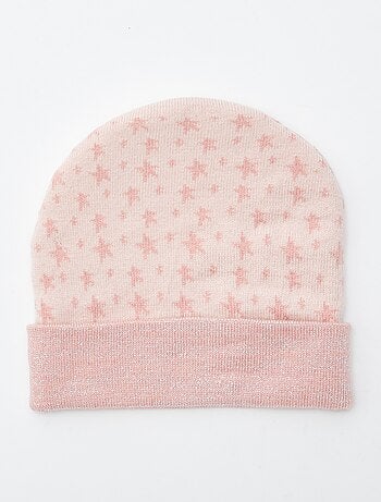 Gorro com dobra e estampado 'Minnie'