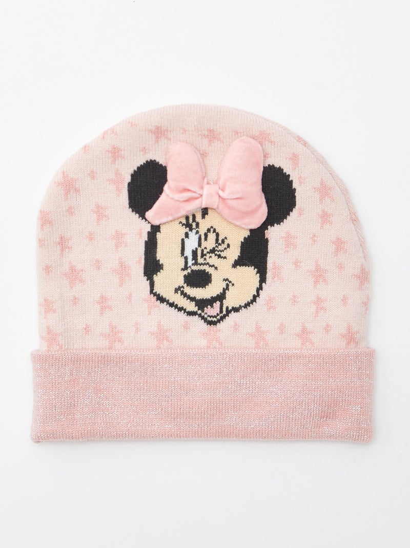 Gorro com dobra e estampado 'Minnie' Rosa - Kiabi