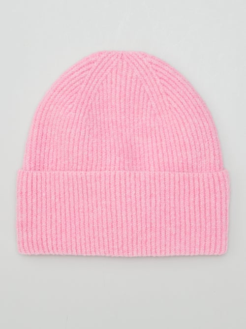 Gorro com dobra em malha - Kiabi