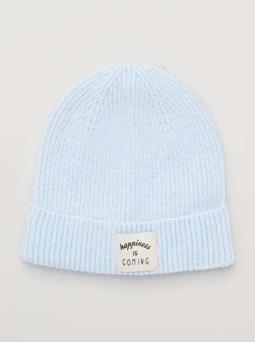 Gorro com dobra etiqueta - Kiabi