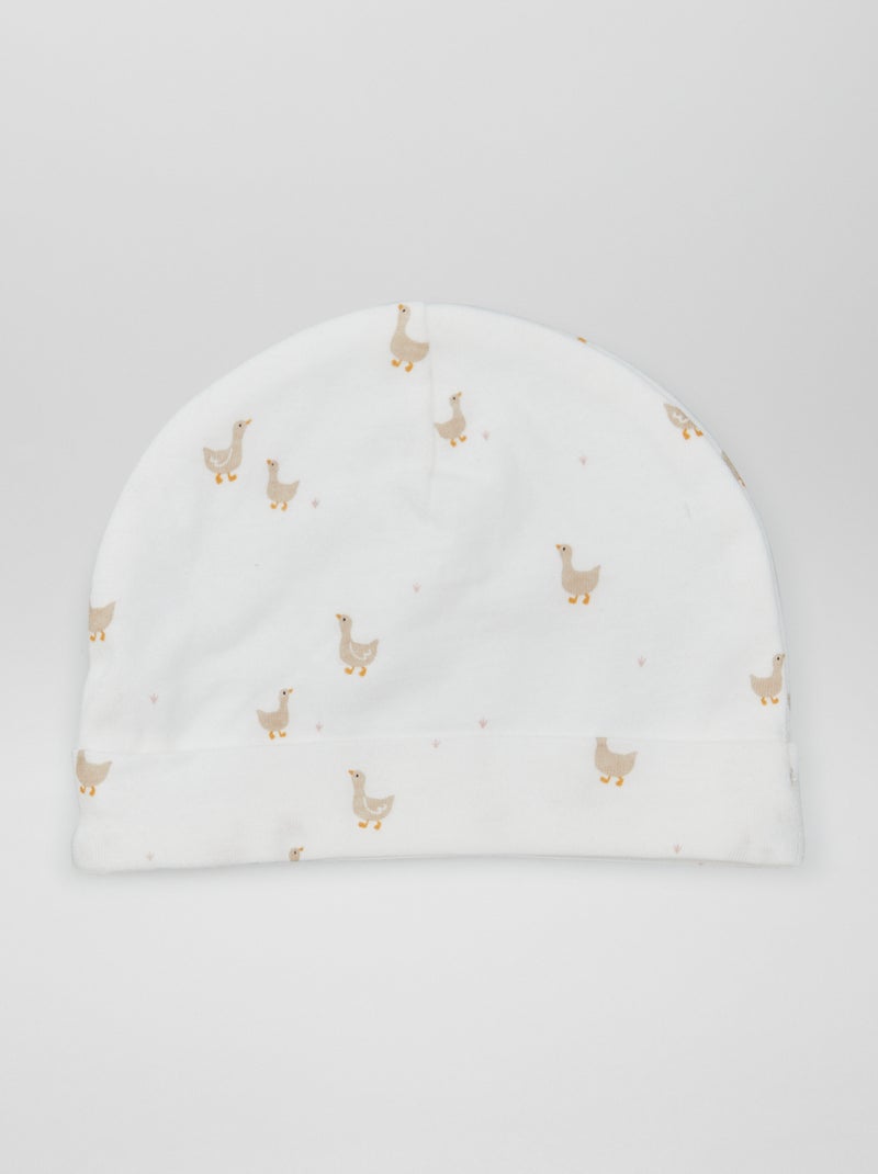 Gorro com estampado 'ganso' BEGE - Kiabi