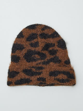 Gorro com estampado 'leopardo'