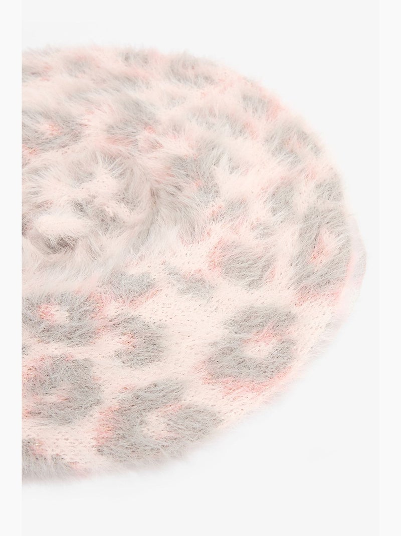Gorro com padrão de leopardo para menina penti Branco sujo - Kiabi