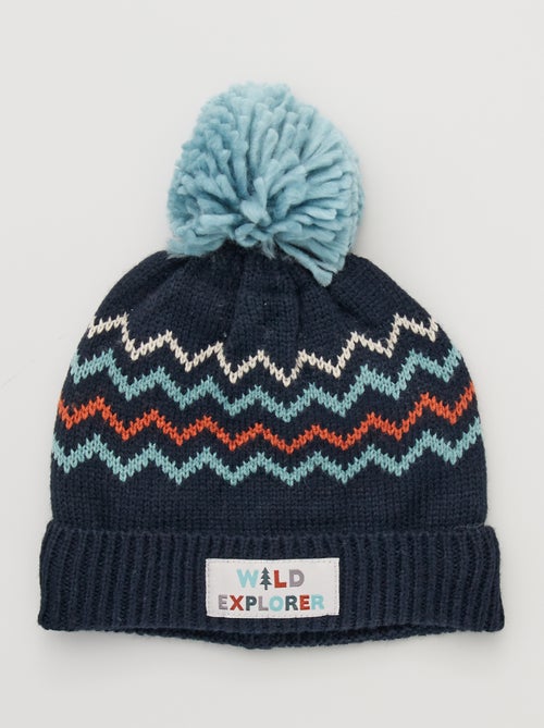 Gorro com pompom - Kiabi