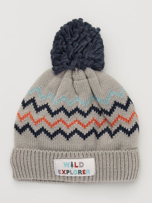 Gorro com pompom - Kiabi