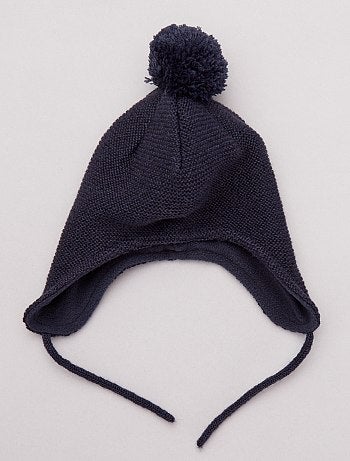 Gorro com pompom e forro polar - Kiabi