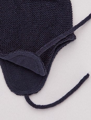 Gorro com pompom e forro polar - Kiabi