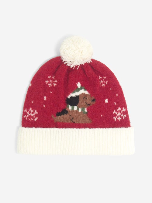 Gorro com pompom estampado - Kiabi