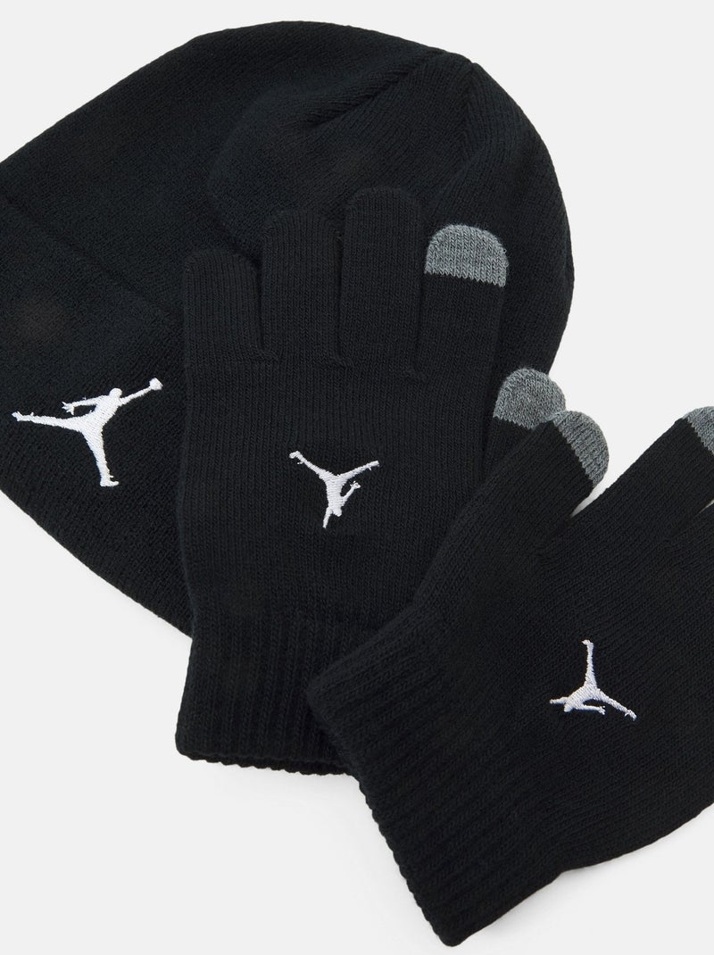 Gorro de 2 peças - Jordan Preto - Kiabi