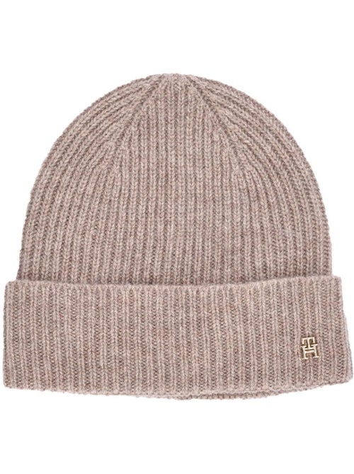 Gorro de Cashmere Mauve para Mulher Tommy Hilfiger - Kiabi Gorro de Cashmere Mauve para Mulher Tommy Hilfiger - Kiabi
