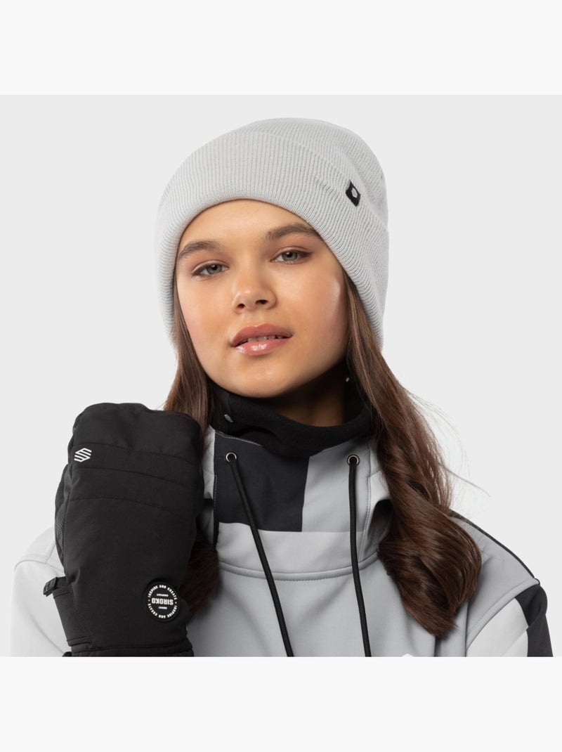 Gorro de inverno Branco Cinza - Kiabi