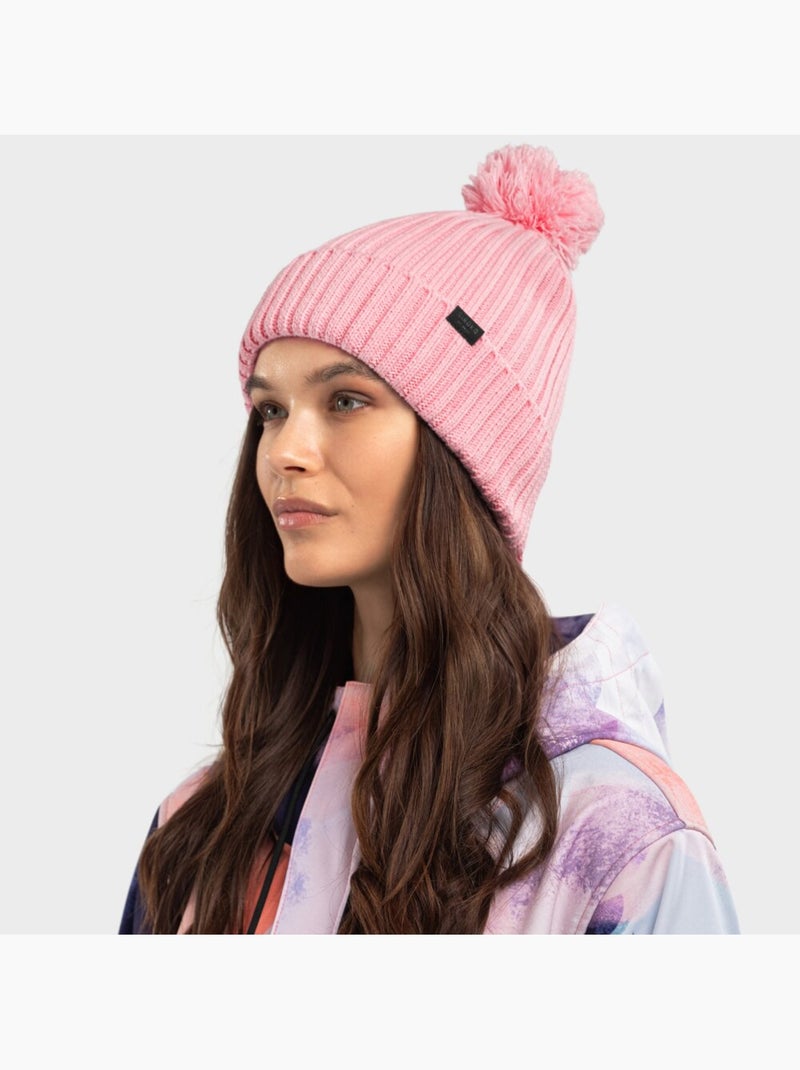 Gorro de inverno com pompom Rosa - Kiabi
