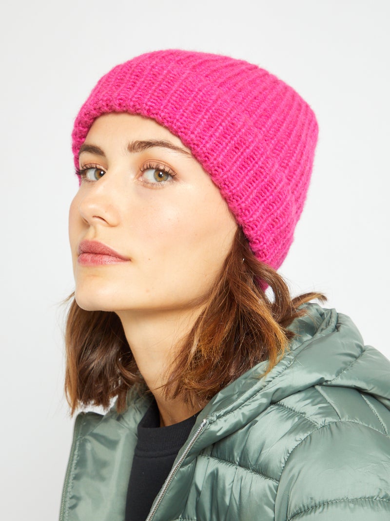 Gorro  de lã Rosa - Kiabi