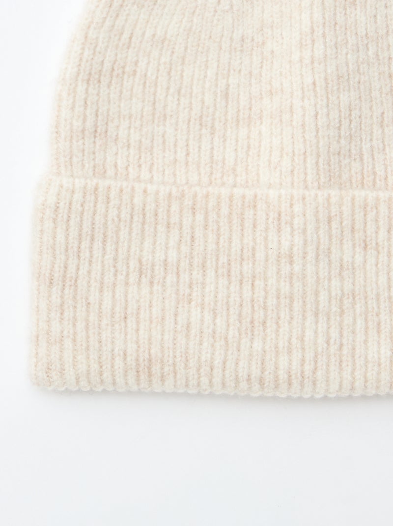 Gorro de malha Bege - Kiabi