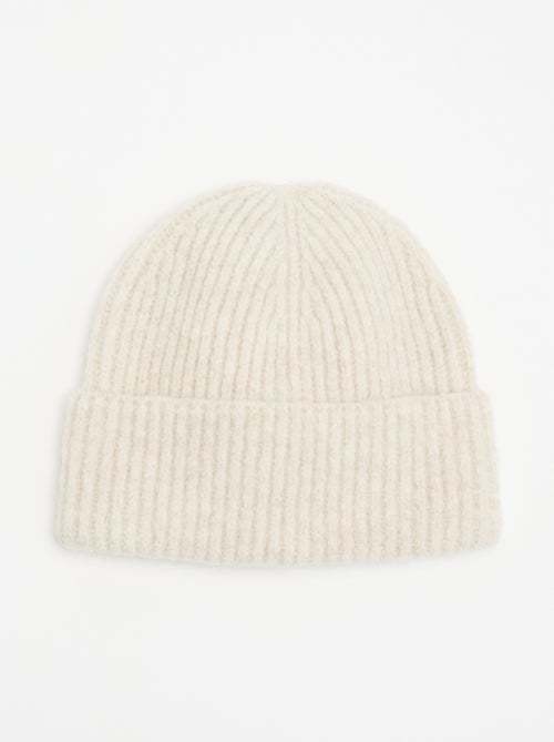 Gorro de malha canelado - Kiabi Gorro de malha canelado - Kiabi