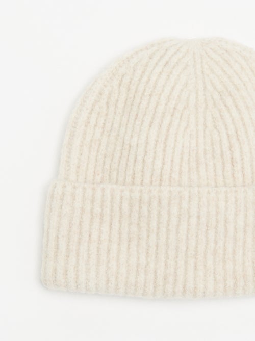 Gorro de malha canelado - Kiabi Gorro de malha canelado - Kiabi
