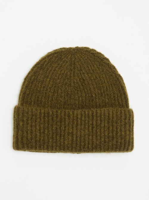 Gorro de malha canelado - Kiabi