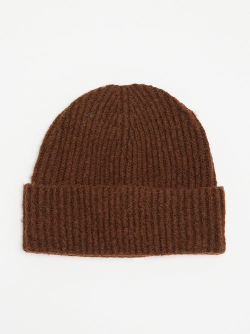 Gorro de malha canelado - Kiabi