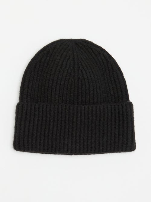 Gorro de malha canelado - Kiabi