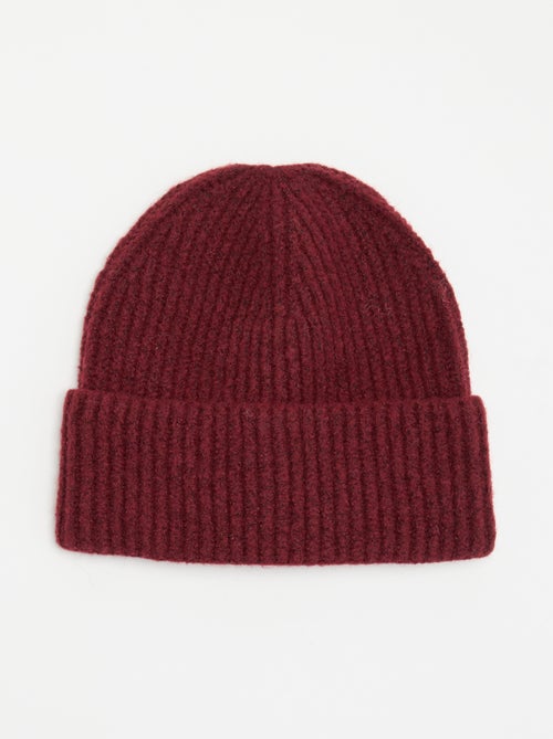 Gorro de malha canelado - Kiabi
