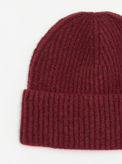Gorro de malha canelado - Kiabi