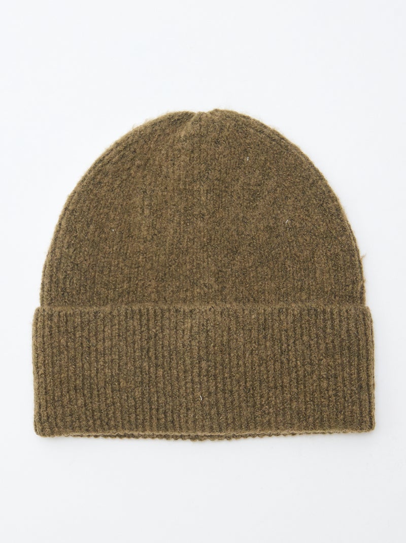 Gorro de malha Caqui - Kiabi
