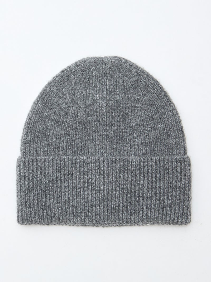Gorro de malha Cinza - Kiabi