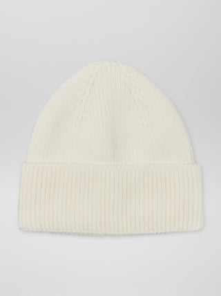 Gorro de malha com dobra