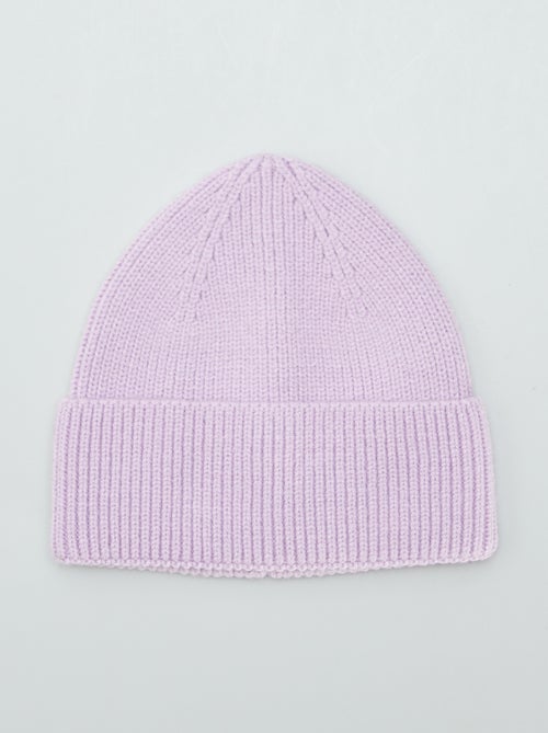 Gorro de malha com dobra - Kiabi