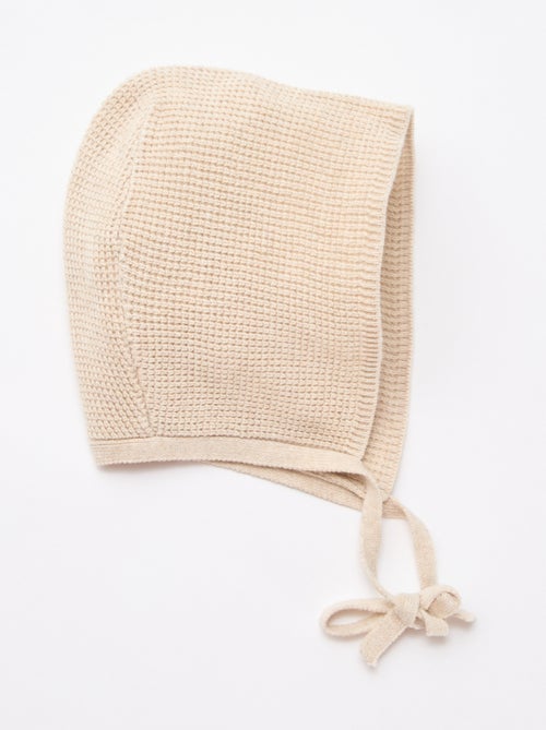 Gorro de malha com laços - Kiabi