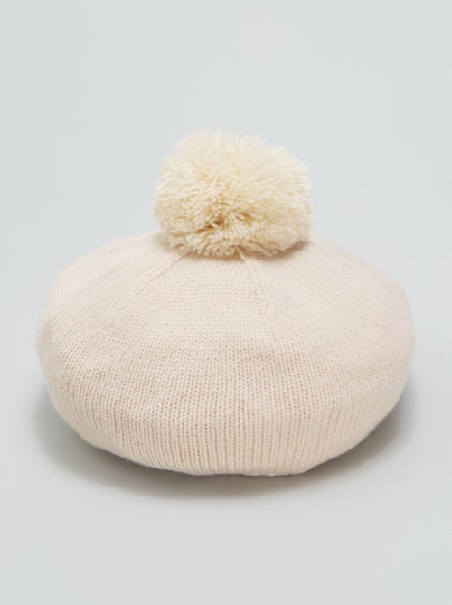 Gorro de malha com pompom - Kiabi