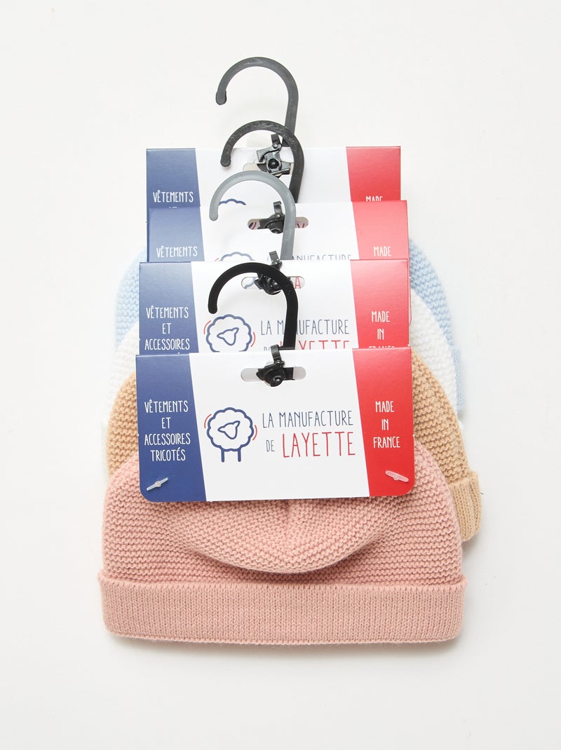 Gorro de malha 'La manufacture de Layette' Branco - Kiabi