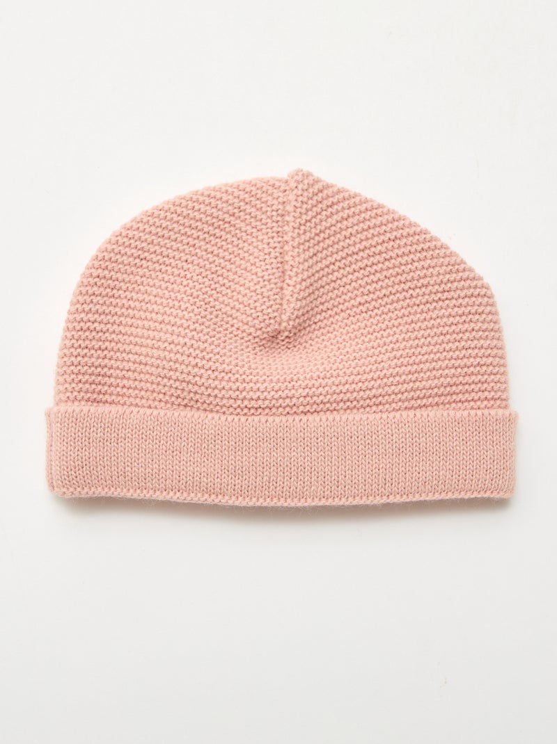 Gorro de malha 'La manufacture de Layette' Rosa - Kiabi