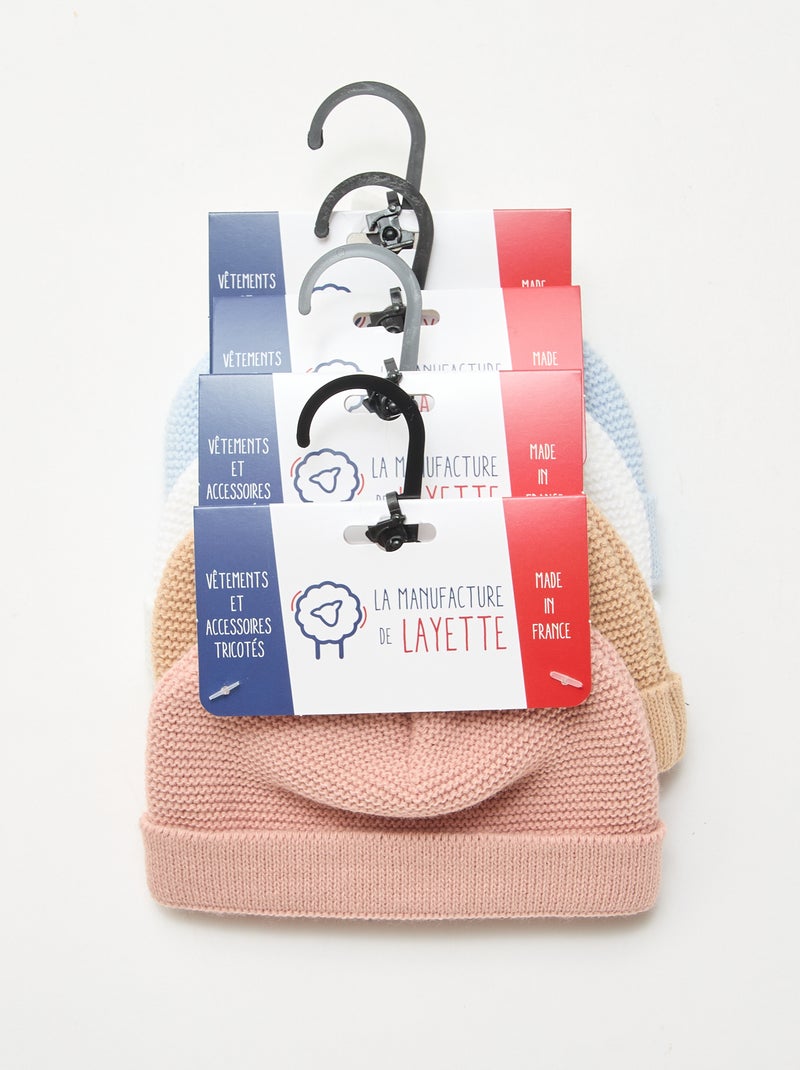 Gorro de malha 'La manufacture de Layette' Rosa - Kiabi