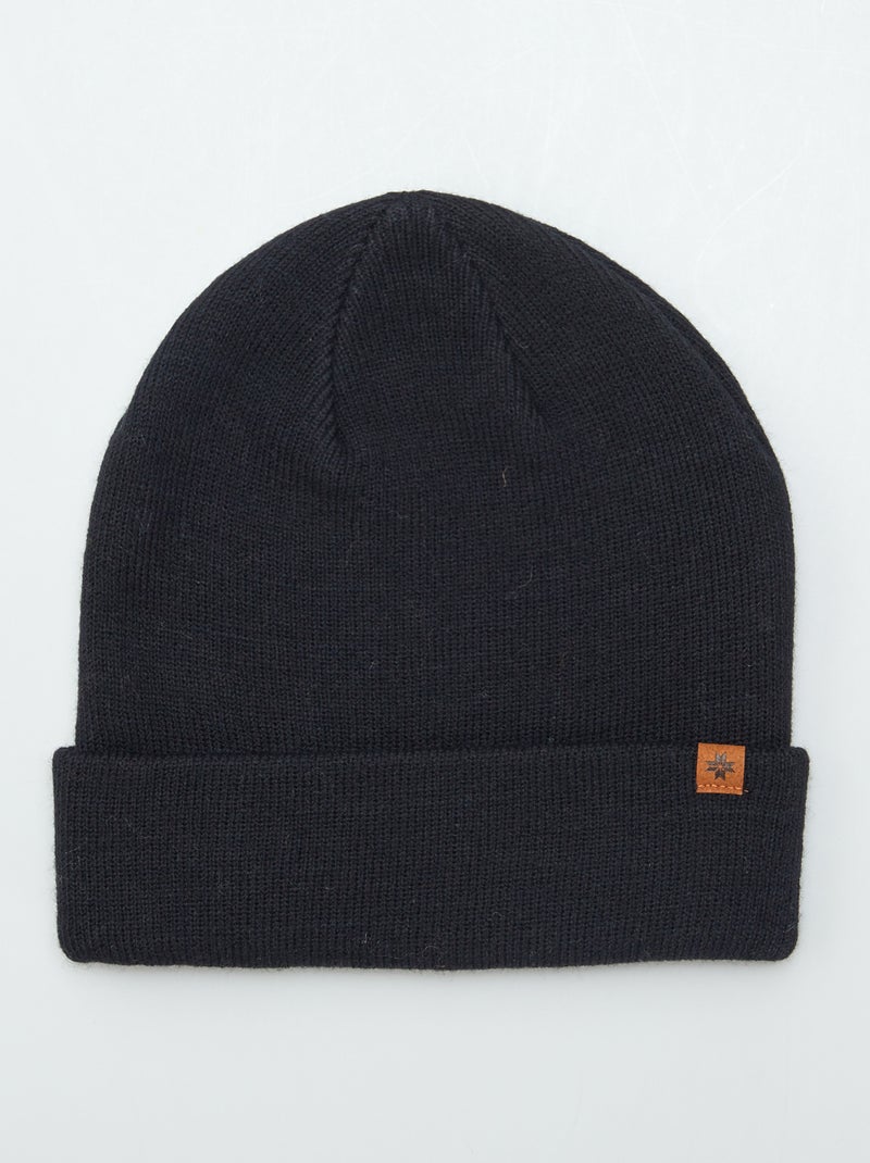 Gorro de malha Preto - Kiabi