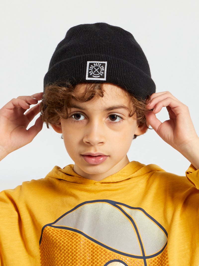 Gorro de malha Preto - Kiabi