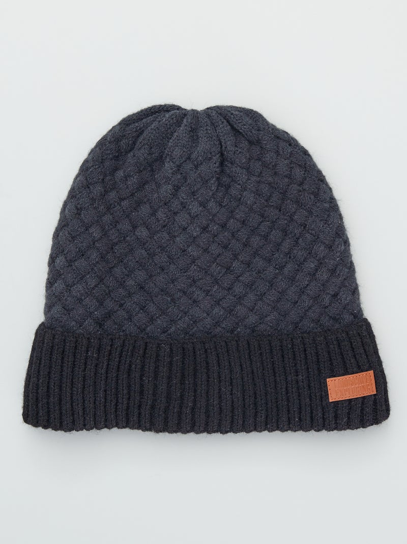 Gorro de malha PRETO - Kiabi