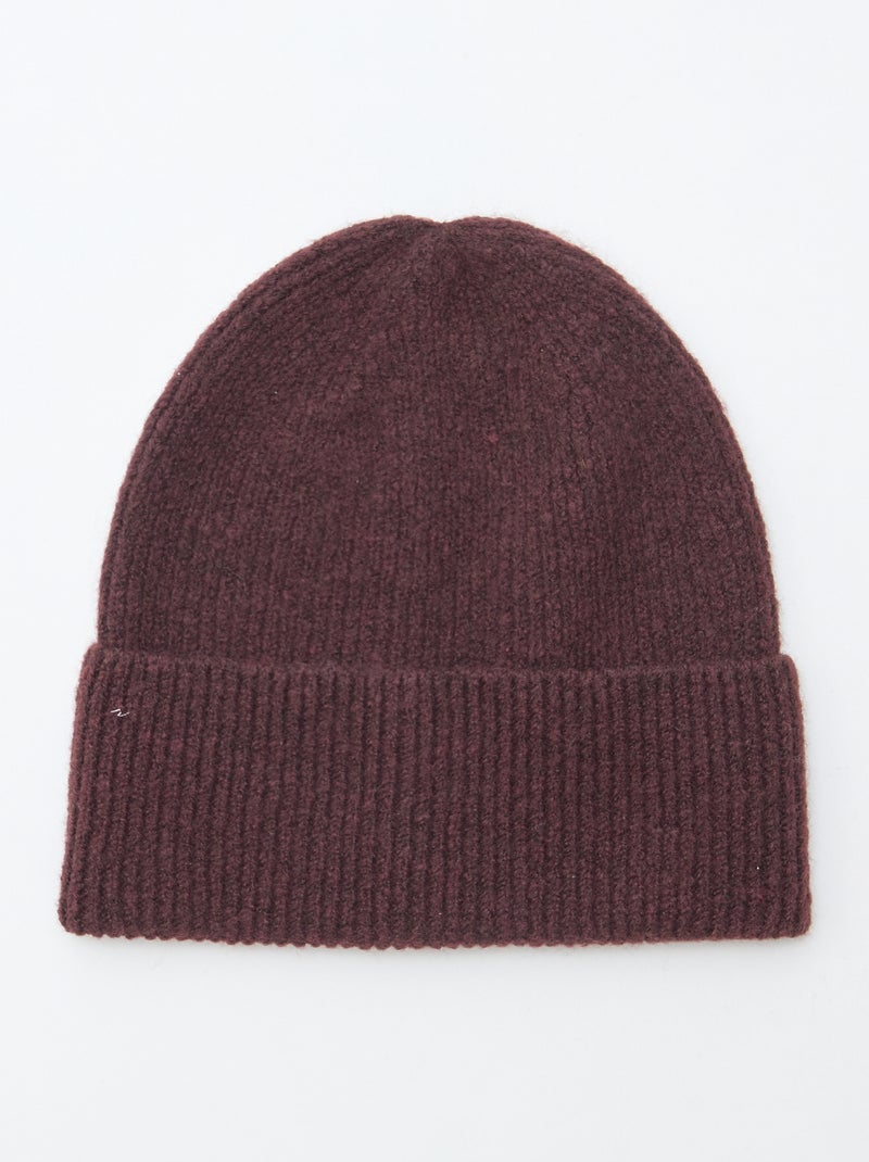 Gorro de malha Vermelho - Kiabi
