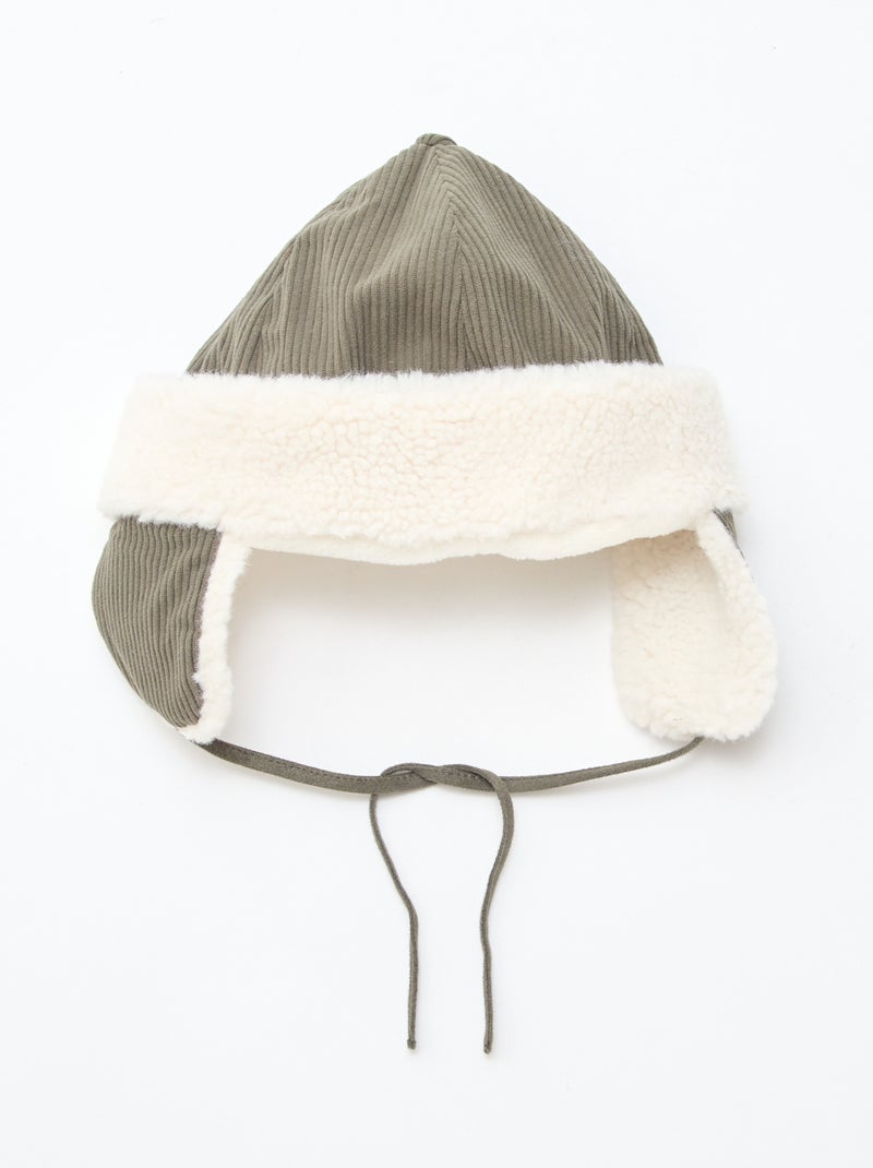 Gorro de veludo Caqui - Kiabi